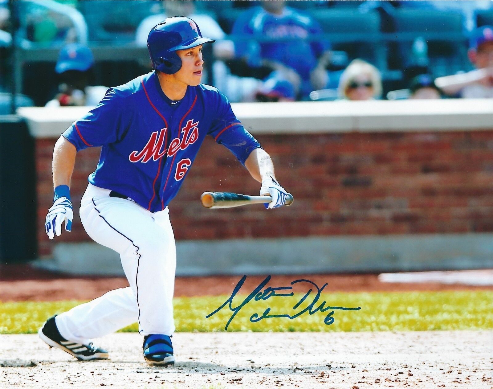 Autographed Matt den Dekker New York Mets 8x10 Photo Poster painting- COA