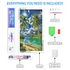 (US Only)5D DIY Full Round Drill Diamond Painting Beach Kit Home Decor Art Craft 40x70cm