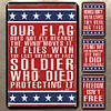 4pcs - American Flag - Vintage Metal Signs(12*16Inch)