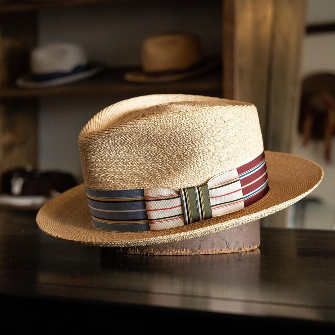 Natural Panama Hat-Ribbons Series time-fashion