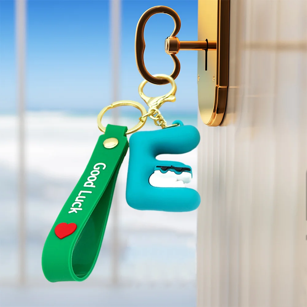 Letter A-Z Keychain Wacky Wizard Handbag Key Chain for Car Keys/Wallet/Backpack