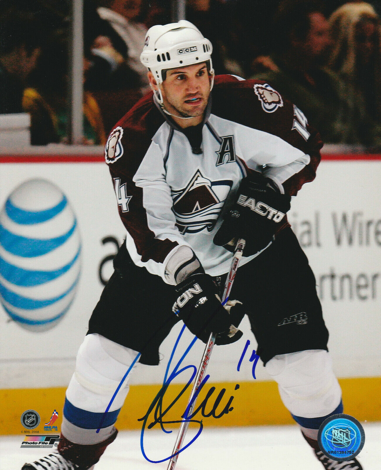 IAN LAPERRIERE SIGNED COLORADO AVALANCHE 8x10 Photo Poster painting #5 Autograph