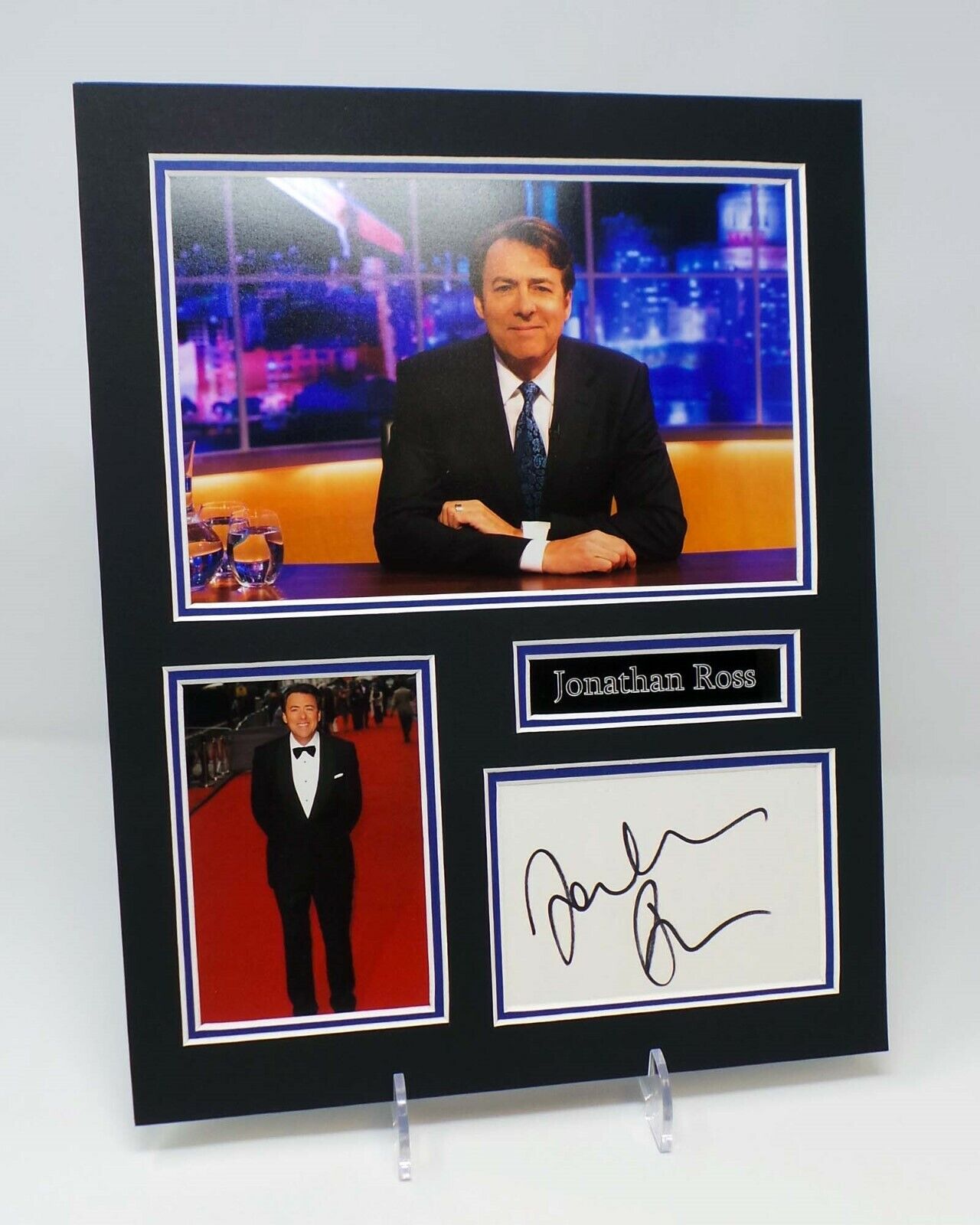 Jonathan ROSS Signed Mounted Photo Poster painting Display AFTAL COA The Jonathan Ross Show