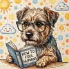 Dog Book-11CT Stamped Cross Stitch 40*40cm/15.75*15.75in