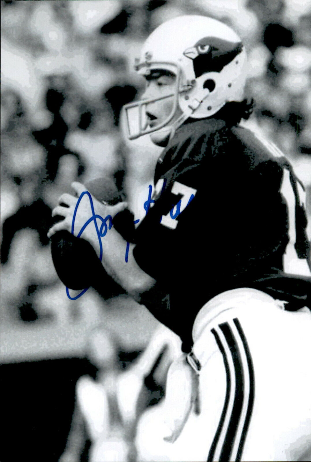 Jim Hart SIGNED 4x6 Photo Poster painting NFL FOOTBALL / ST LOUIS CARDINALS QUARTERBACK #3