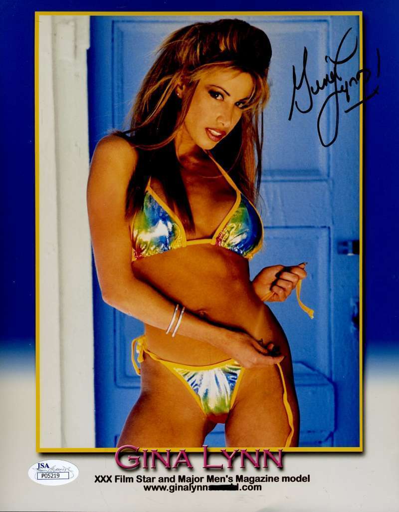 Gina Lynn Jsa Signed 8x10 Photo Poster painting Authentic Autograph