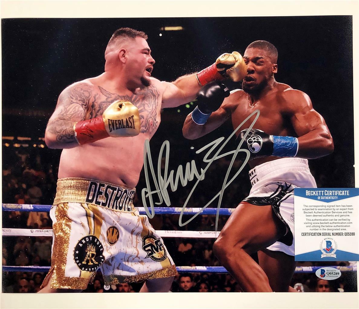 Andy Ruiz Jr autograph signed 11x14 Photo Poster painting vs Anthony Joshua #7 ~ Beckett BAS COA