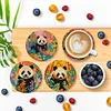 Ein Set (8 Stück) Holz Panda - 5d DIY Craft Untersetzer