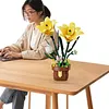 Artificial Flower Building Blocks for Adults Women for Home Office Decor (Lily)