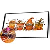 Diamond Painting-DIY Full Round Drill Pumpkin Coffee（70x40cm）