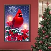 Diamond Painting-5D Full Round Drill Christmas Cardinals(60*40 cm)