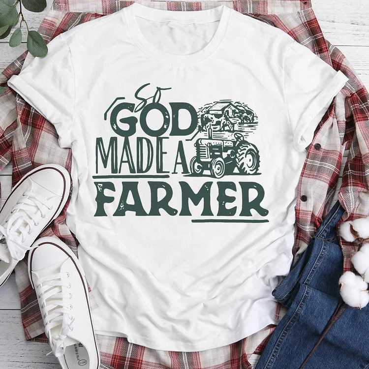 GOD Made Farmer Round Neck T-shirt-0018778