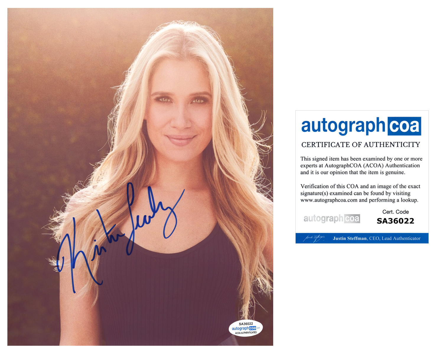 Kristine Leahy Signed Autographed 8x10 Photo Poster painting Fair Game Host ACOA COA