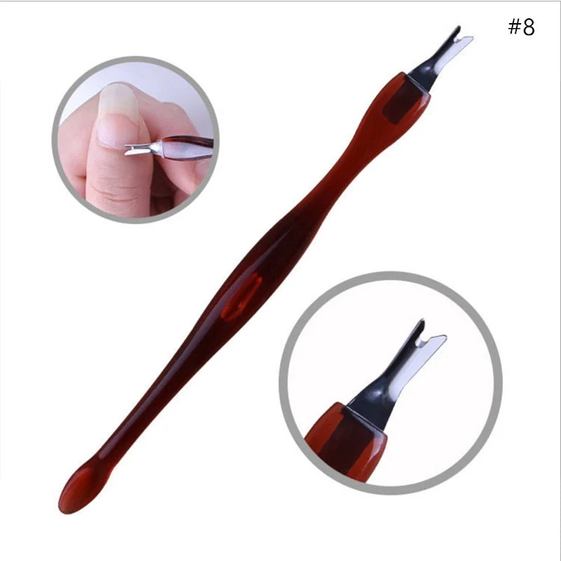 10/20/50/100pcs Wooden Cuticle Pusher Nail Rhinestone Remover Double Head Portable Nail Art Cuticle Remover  Nail Tools-Nail Inspo