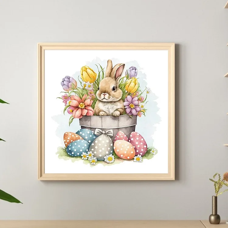 Full Round Drill Diamond Painting -Cute Bee Bunny - 40*40cm