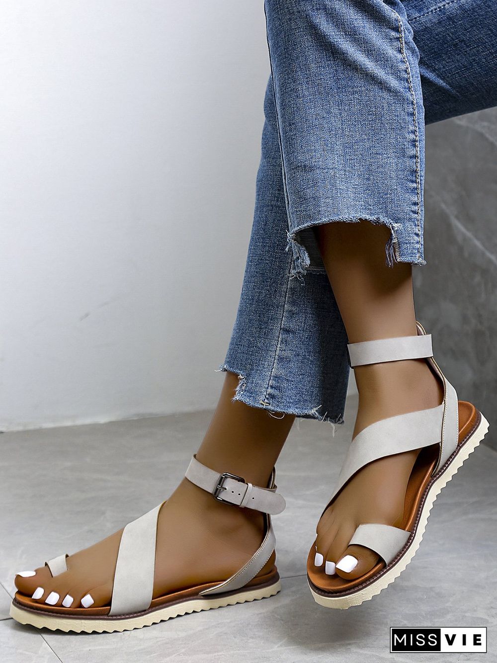 Vintage Soft Sole Roman Thong Sandals