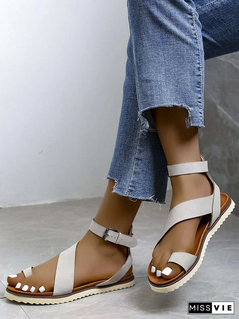 Vintage Soft Sole Roman Thong Sandals