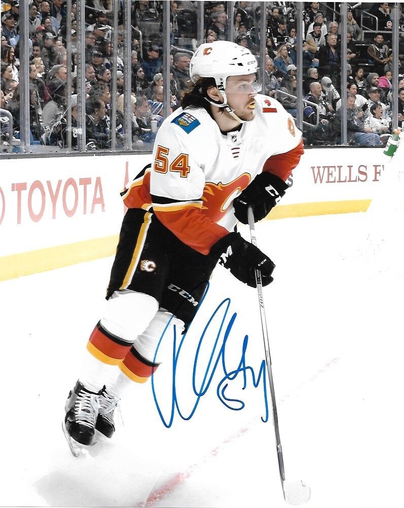 Calgary Flames Rasmus Andersson Autographed Signed 8x10 NHL Photo Poster painting COA #3