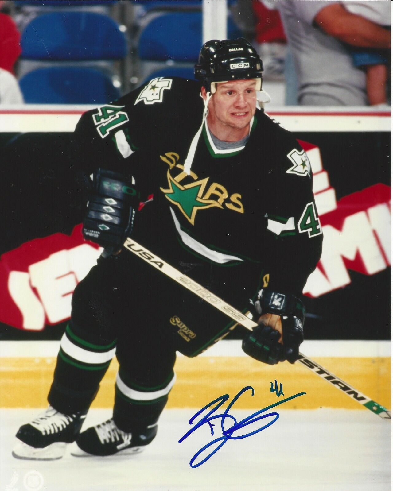 8x10 Autographed Brent Gilchrist Dallas Stars S031