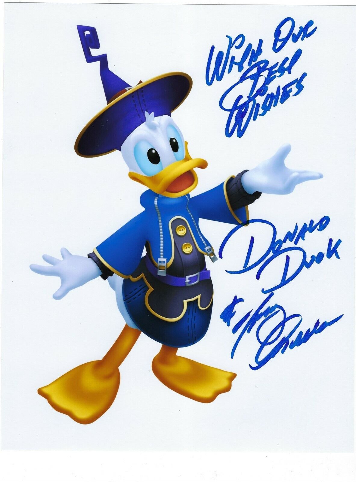 Tony Anselmo - Donald Duck signed Photo Poster painting