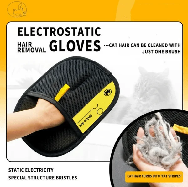 ✨Pet hair remover Electrostatic gloves