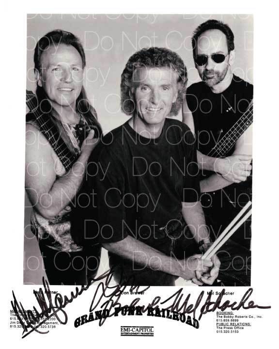 Grand Funk Railroad signed Photo Poster painting 8X10 in picture poster autograph RP