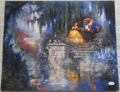 PAIGE O' HARA VOICE OF BELLE SIGNED BEAUTY & THE BEAST 16x20 INSCRIBED Photo Poster painting PSA