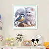 Pussycat And Robin-11CT Stamped Cross Stitch 40*40cm/15.75*15.75in tapestrymarket