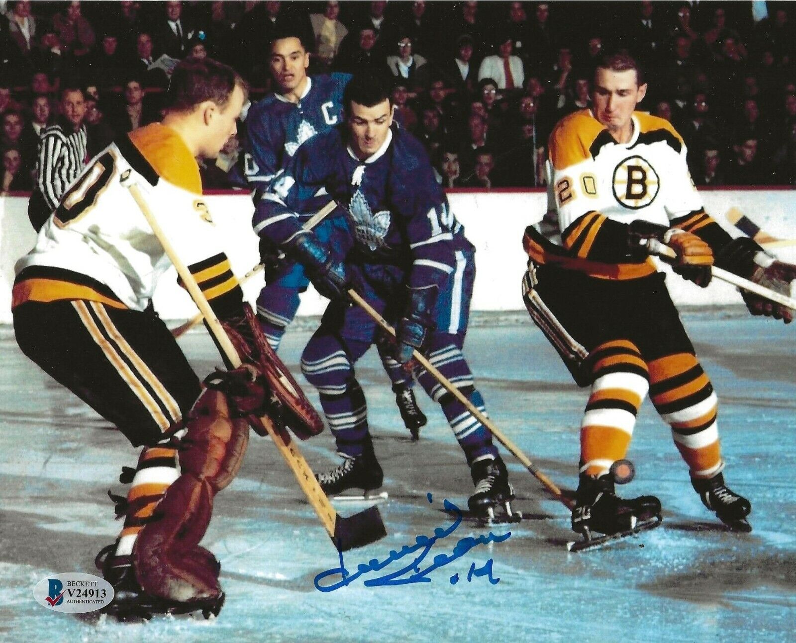 Dave Keon signed Toronto Maple Leafs 8x10 Photo Poster painting autographed HOF 3 BAS Beckett