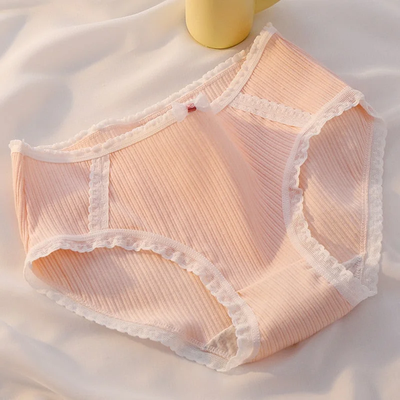 M-XL Cotton Panties Women's Underwear Lovely Girl Comfort  Briefs Panty Fashion Printed Med Waist Shorts Female Sexy Lingerie