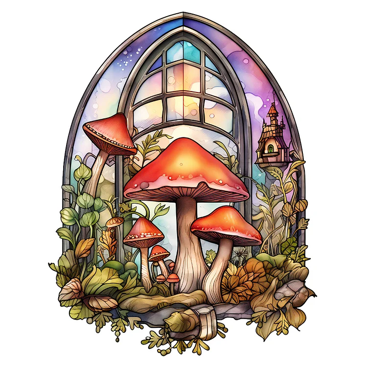 Mushroom - Full Round - Diamond Painting (30*40cm)