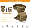 Taktisch Beintasche Milit&auml;r Beinbeutel MOLLE H&uuml;fttasche Sport Tactical Leg Bag Armee Beintaschen Wasserabweisend G&uuml;rteltasche Werkzeugtasche Tasche f&uuml;r Bein Herren Damen Motorrad Wandern Outdoor