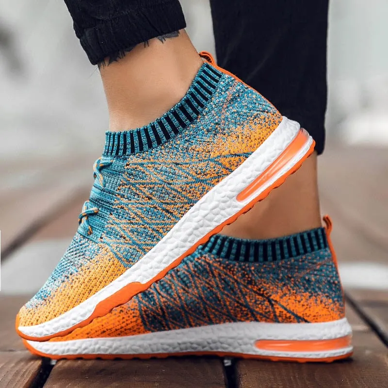 2019 Autumn Men Shoes Mesh Air Beathable Casual Men Summer Shoes Socks Men Shoes Sneakers Tennis Masculino Adult Plus Size 39-46