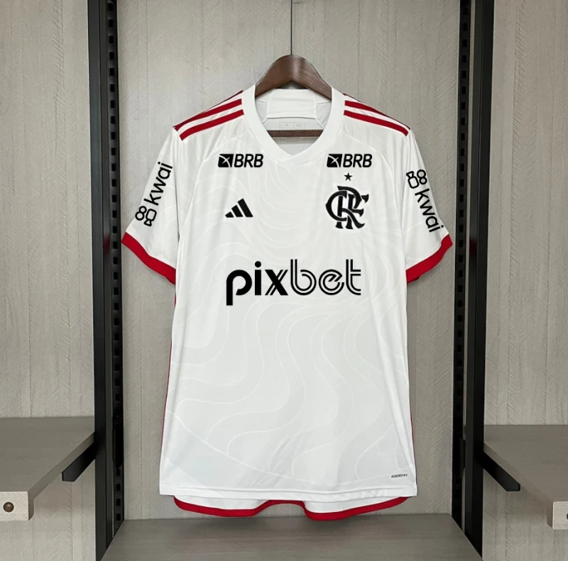 24/25 Flamengo Soccer Jersey Away (All sponsors)