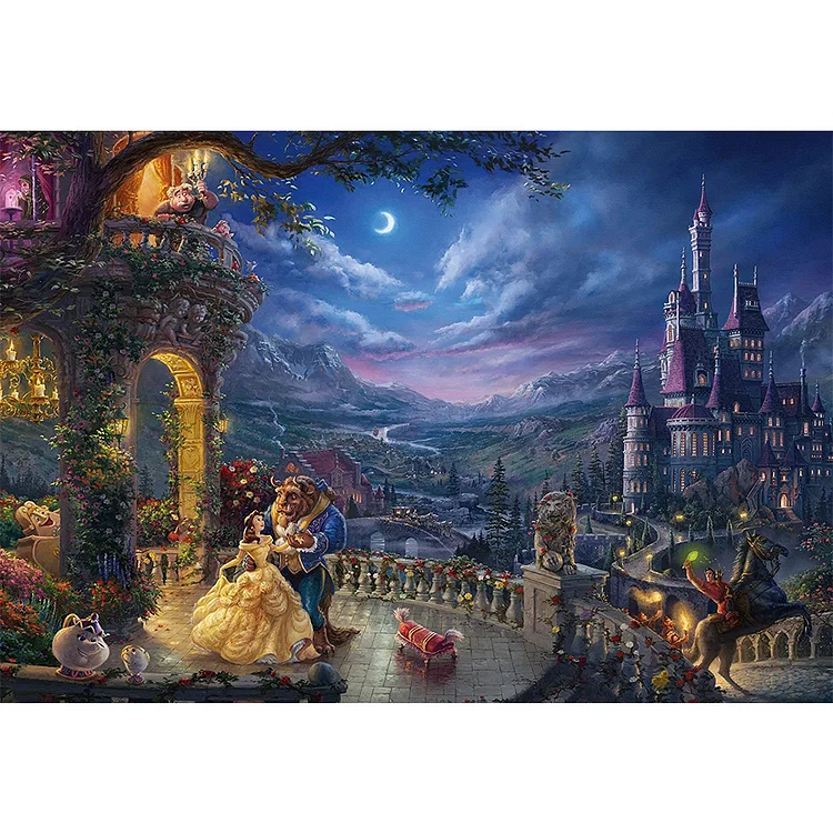 Beauty And The Beast 11CT Stamped Cross Stitch 80*55CM