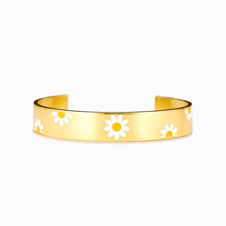Sisters Are Different Flowers From Same Garden Daisy Bangle