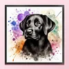Black Labrador-11CT Stamped Cross Stitch 40*40cm