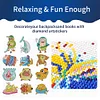 43 PCS DIY Diamond Painting Sticker Gem Sticker Crafts Kits (Dolphin Duck Pig)