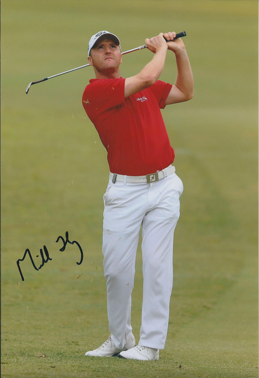 Michael HOEY SIGNED Autograph 12x8 Photo Poster painting AFTAL COA 2013 Russian OPEN Golf Winner