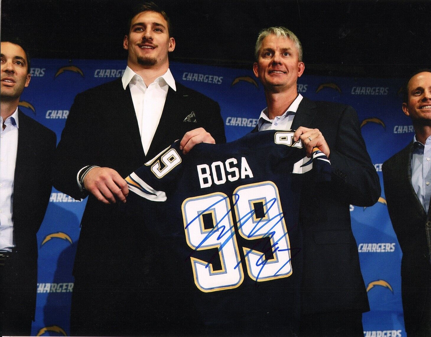 JOEY BOSA Authentic Hand-Signed LOS ANGELES CHARGERS