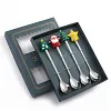 Ensemble De Vaisselle De No&euml;l En Acier Inoxydable
