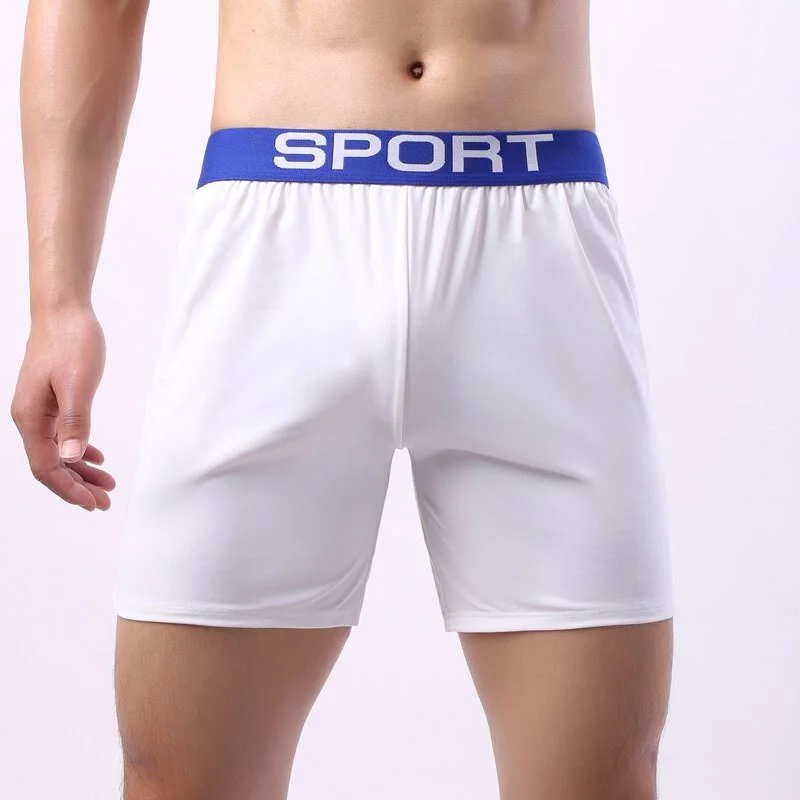 Aonga   Boxer Cotton Underwear Boxershorts Sleep Men Swimming Briefs or Boxers Shorts with Pocket