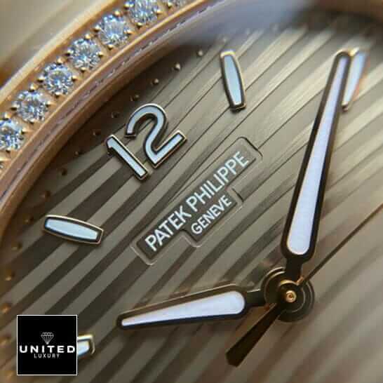 Patek Philippe 7118-1200r-010 Geneve Gold Dial Diamond Bezel Replica