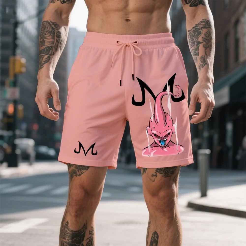 Men's Casual Cotton Anime Printed Shorts