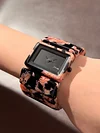 Acrylic trend ins style retro fashion simple wide bracelet watch casual women's quartz watch