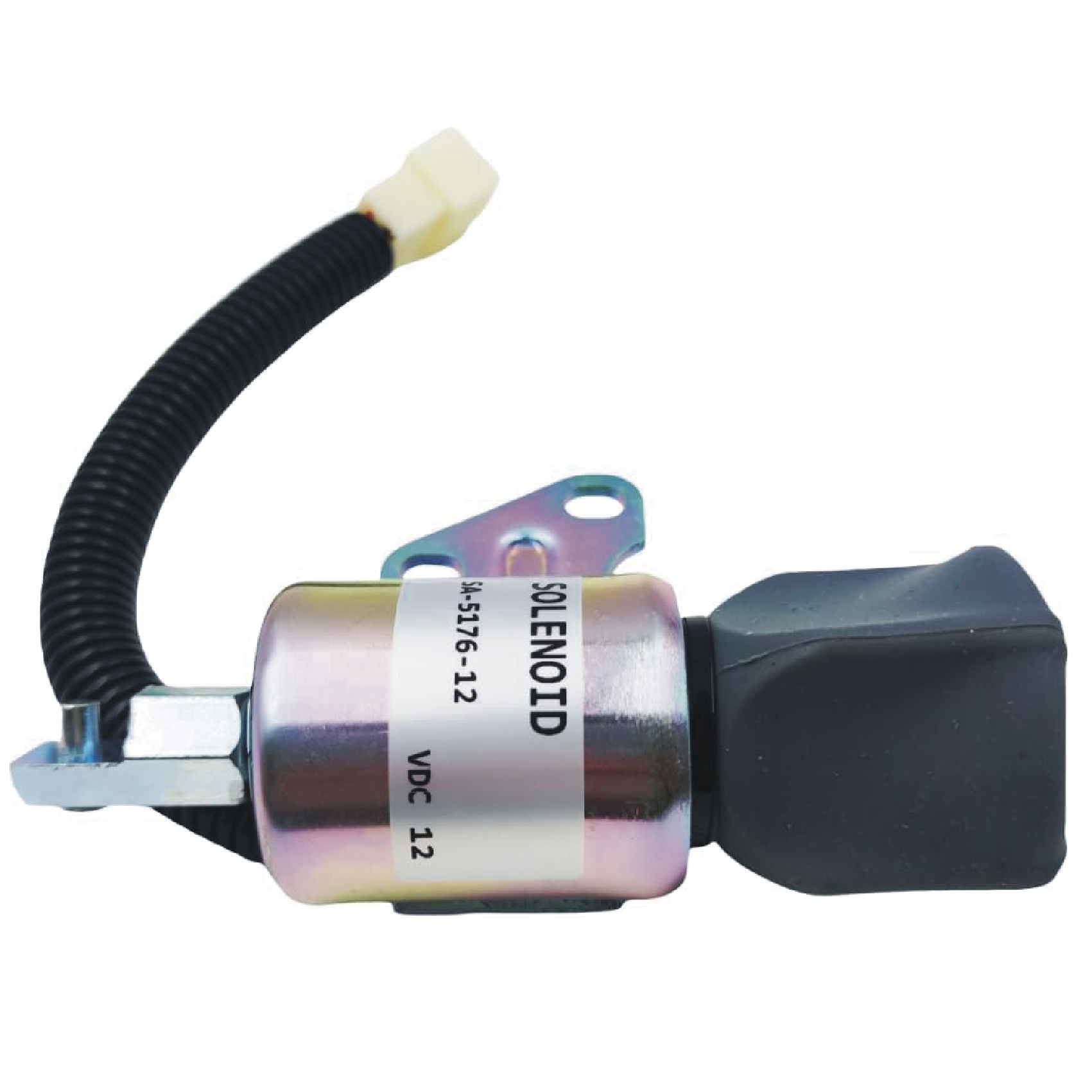 12V Fuel Shut off Solenoid Valve for Kubota D722 D902 Z482 Engine 1756ES-12SUC5B1S5 SA-4259-12 SA-4899-12 SA-5176-12 17520-60013 31-0202