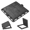 [US Local Warehouse] Iron Manhole Cover and Frame Non-Slip Septic Tank Cover for Yard (400mm)
