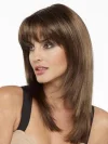 Brown Long Gradient Hairstyle Wig with Air Bangs