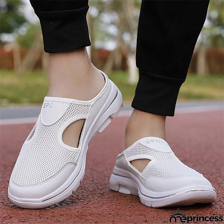 Female Breathable Mesh Ultra Light Sole Non Slip Sports Loafers