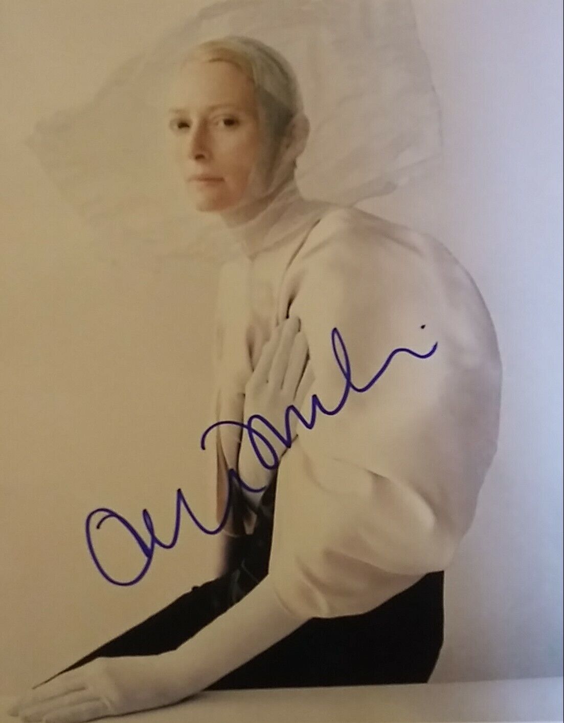 Tilda Swinton signed 8 x 10